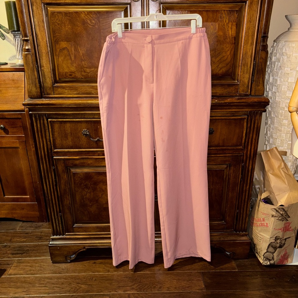 Markiss Pink Wide Leg Trousers Size 3XL